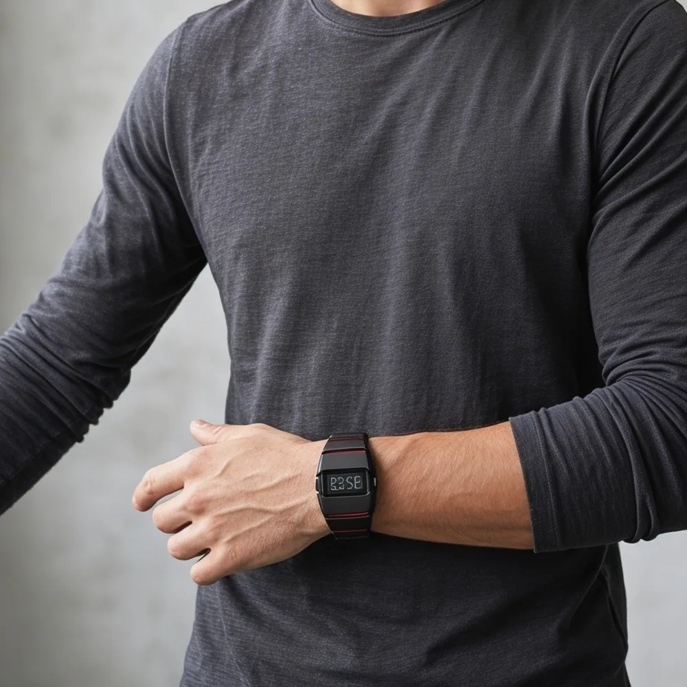 Plastic LED Electronic Watch Lightweight Stainless Steel Sports Watch Unique Vintage Original Design Wristwatch Teenagers
Plastic LED Electronic Watch Lightweight Stainless Steel Sports Watch Unique Vintage Original Design Wristwatch Teenagers