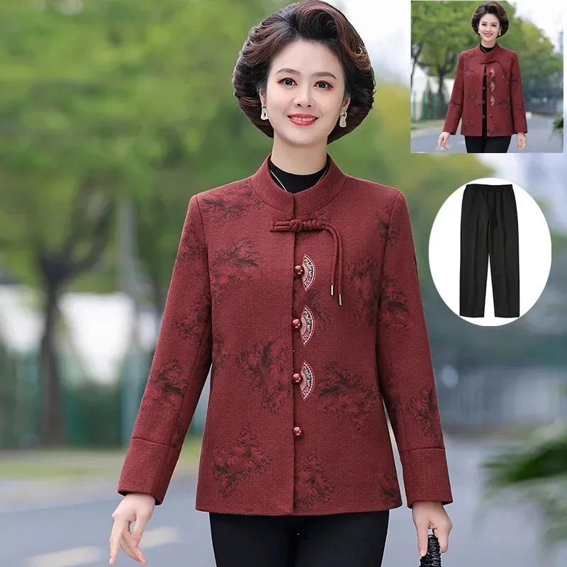 Spring Autumn Women Large Size 5XL Jacket Middle Aged Mother Fashion National Air Outwear Korean Feminine Long Sleeves Tops Coat
Spring Autumn Women Large Size 5XL Jacket Middle Aged Mother Fashion National Air Outwear Korean Feminine Long Sleeves Tops Coat
