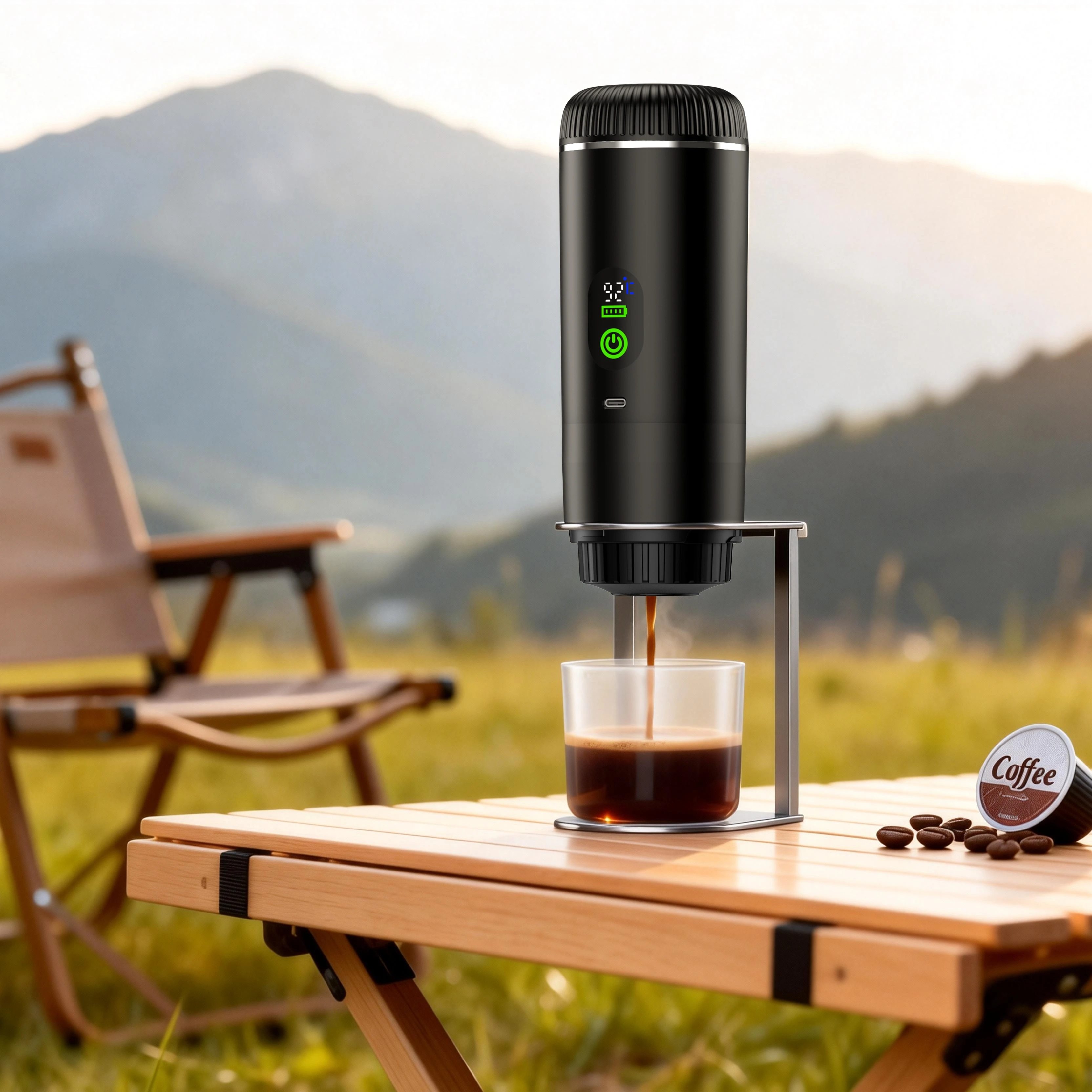 Portable Coffee Maker,3-in-1 Espresso Machine for Travel 20 bar Mini Coffee Maker Compatible with Ground Coffee & Capsule
Portable Coffee Maker,3-in-1 Espresso Machine for Travel 20 bar Mini Coffee Maker Compatible with Ground Coffee & Capsule