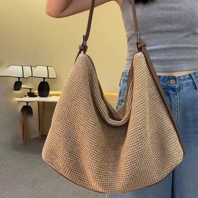 Trending 2026 New Straw Woven Tote Bag Large Capacity Raffia Shoulder Crossbody Handbag for Women Beach Travel Fits Beach Towel
Trending 2026 New Straw Woven Tote Bag Large Capacity Raffia Shoulder Crossbody Handbag for Women Beach Travel Fits Beach Towel