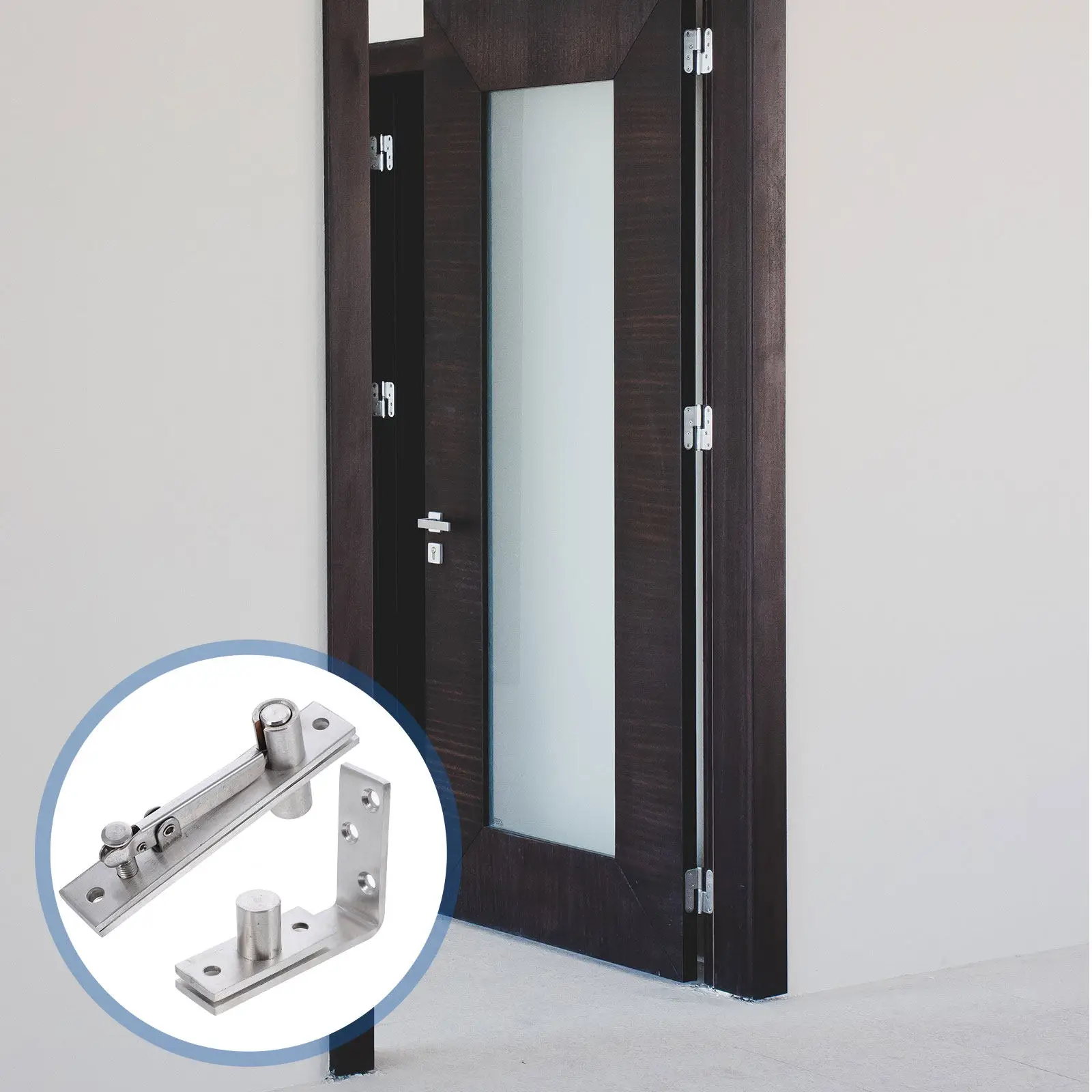 1Set Stainless Steel Hidden Pivot Hinge 360 Degree Revolving Door Hinge Thickened Shaft Solid Steel Ball Bearing
1Set Stainless Steel Hidden Pivot Hinge 360 Degree Revolving Door Hinge Thickened Shaft Solid Steel Ball Bearing