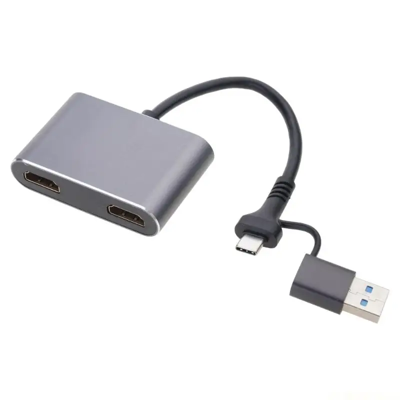 Видеоадаптер E56B 5 Гбит/с для ТВ-ноутбука USB в двойной HDMI-совместимый PD-конвертер
Видеоадаптер E56B 5 Гбит/с для ТВ-ноутбука USB в двойной HDMI-совместимый PD-конвертер