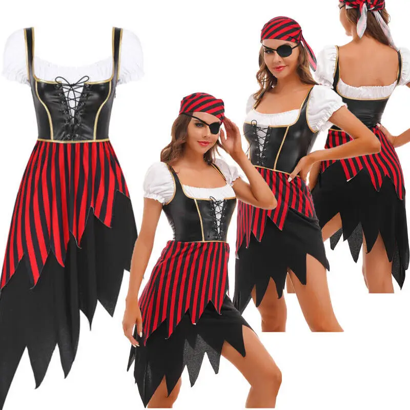 Halloween costume performance female pirate captain role play costume funny costume
Halloween costume performance female pirate captain role play costume funny costume