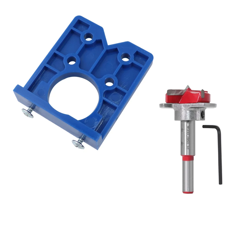 35mm Hinge Hole Drilling Guide Locator Hinge Drilling Jig Drill Bits Woodworking Door Hole Opener Cabinet Accessories Tools
35mm Hinge Hole Drilling Guide Locator Hinge Drilling Jig Drill Bits Woodworking Door Hole Opener Cabinet Accessories Tools