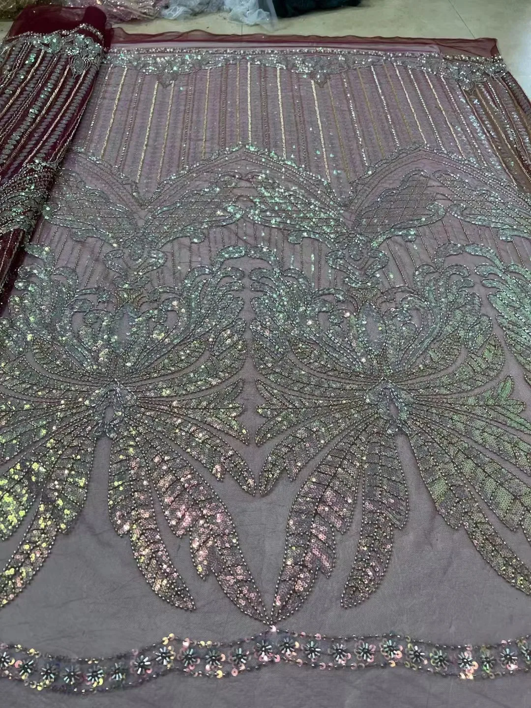 Luxury African Sequins Lace Fabric High Quality French Tulle Lace Fabric Nigerian Beads Lace Fabric 5yards For Bridal Material
Luxury African Sequins Lace Fabric High Quality French Tulle Lace Fabric Nigerian Beads Lace Fabric 5yards For Bridal Material