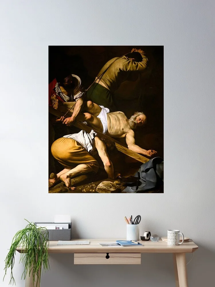 The Crucifixion of Saint Peter by Caravaggio, Print Art Canvas Poster, For Living Room Decor Home Wall Picture
The Crucifixion of Saint Peter by Caravaggio, Print Art Canvas Poster, For Living Room Decor Home Wall Picture