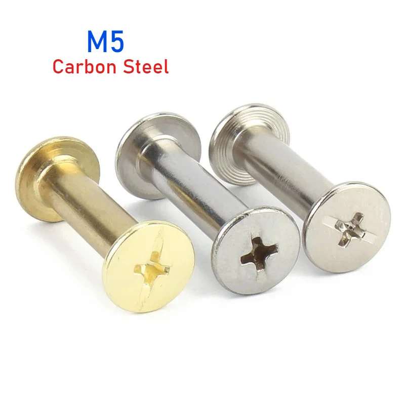 M5 Nickel/Copperr Plated Carbon Steel Leather Bag Belt Photo Scrapbook Album Book Post Binding Rivet Chicago Stud Screws
M5 Nickel/Copperr Plated Carbon Steel Leather Bag Belt Photo Scrapbook Album Book Post Binding Rivet Chicago Stud Screws