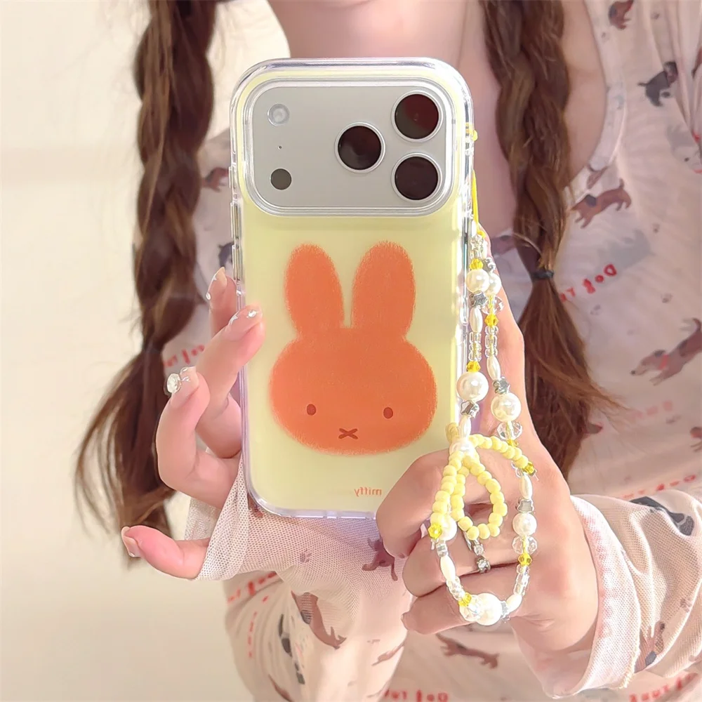Fashion simple rabbit cute phone case for iPhone 17 Pro 15 Pro Max 14 13 16 Fundas with chain cartoon new protective cover cases
Fashion simple rabbit cute phone case for iPhone 17 Pro 15 Pro Max 14 13 16 Fundas with chain cartoon new protective cover cases