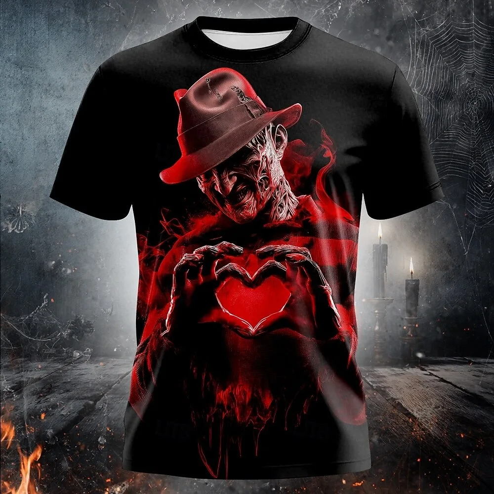 Halloween Men's T Shirt Short Sleeve T shirt 3D Print Crew Neck Shirt Exaggerated Designer Horror Party Street Holiday Clothing
Halloween Men's T Shirt Short Sleeve T shirt 3D Print Crew Neck Shirt Exaggerated Designer Horror Party Street Holiday Clothing