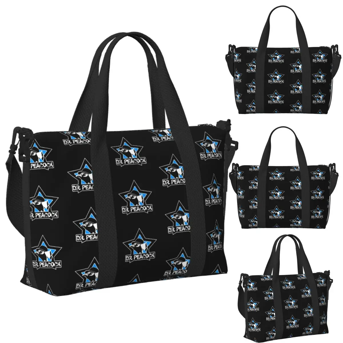Custom Dr. Peacock Beach Travel Bag Large Capacity Tote Bags for Gym Yoga Women Shopping Duffle Shoulder Bag
Custom Dr. Peacock Beach Travel Bag Large Capacity Tote Bags for Gym Yoga Women Shopping Duffle Shoulder Bag