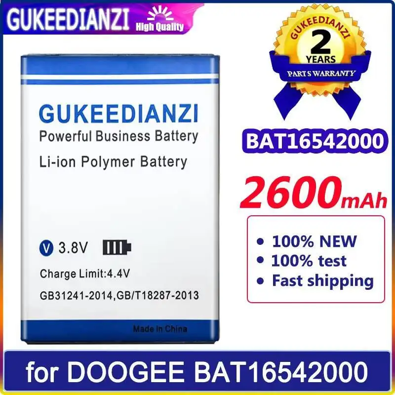 For Doogee BAT16542000 2600Mah Long-Lasting High Compatibility Mobile Phone Battery
For Doogee BAT16542000 2600Mah Long-Lasting High Compatibility Mobile Phone Battery