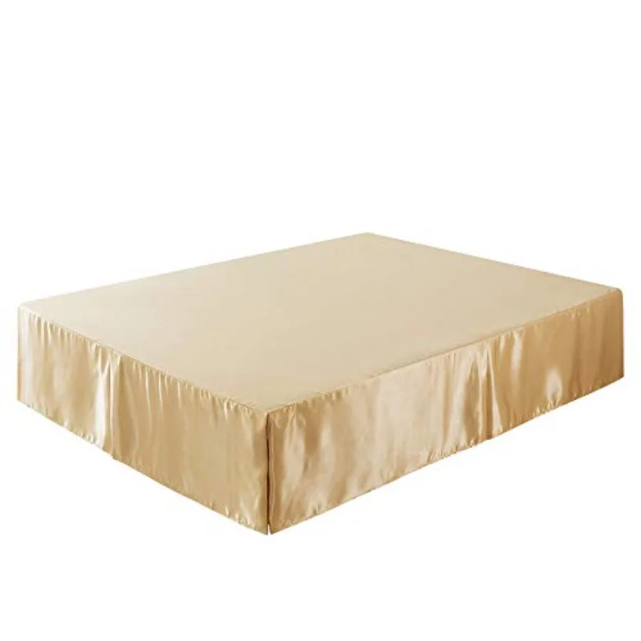 Tache Satin Golden Caramel Latte Dust Ruffle with Platform Tailored Pleated 14 Inch Drop Bed Skirt King
Tache Satin Golden Caramel Latte Dust Ruffle with Platform Tailored Pleated 14 Inch Drop Bed Skirt King