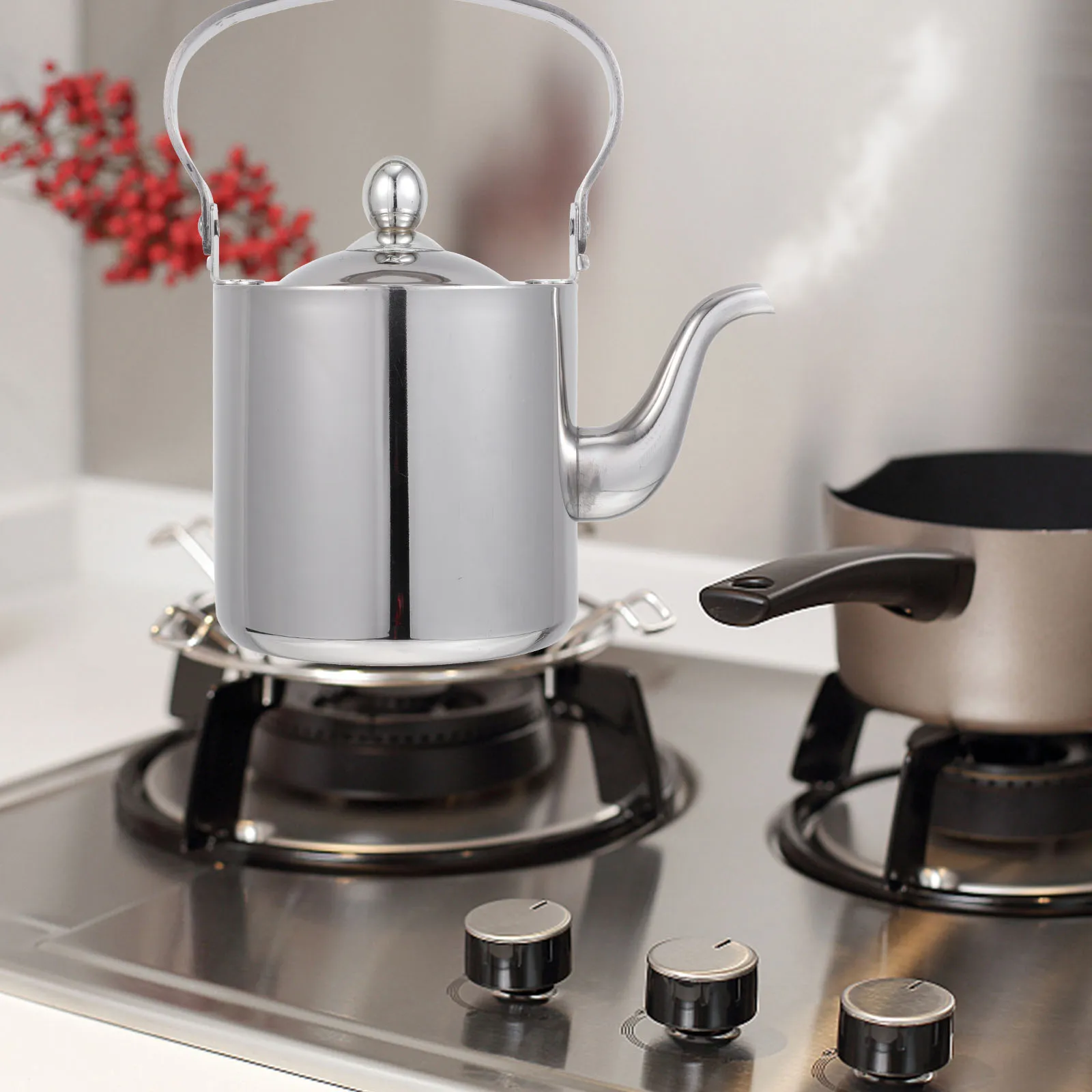 Stainless Steel Kettle Folding Camping Teapot Bowl Olla Titanium Kit Portable Water Boiling for Stove
Stainless Steel Kettle Folding Camping Teapot Bowl Olla Titanium Kit Portable Water Boiling for Stove