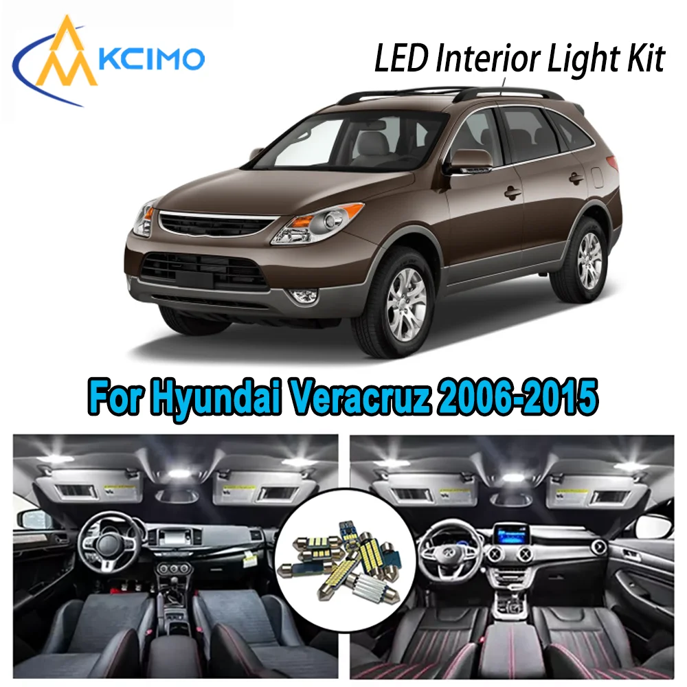 High-Quality LED Interior Kit for Hyundai Veracruz 2006-2015 2007 2008 2009 Premium Error-Free Dome Map Trunk Automotive Lamps
High-Quality LED Interior Kit for Hyundai Veracruz 2006-2015 2007 2008 2009 Premium Error-Free Dome Map Trunk Automotive Lamps