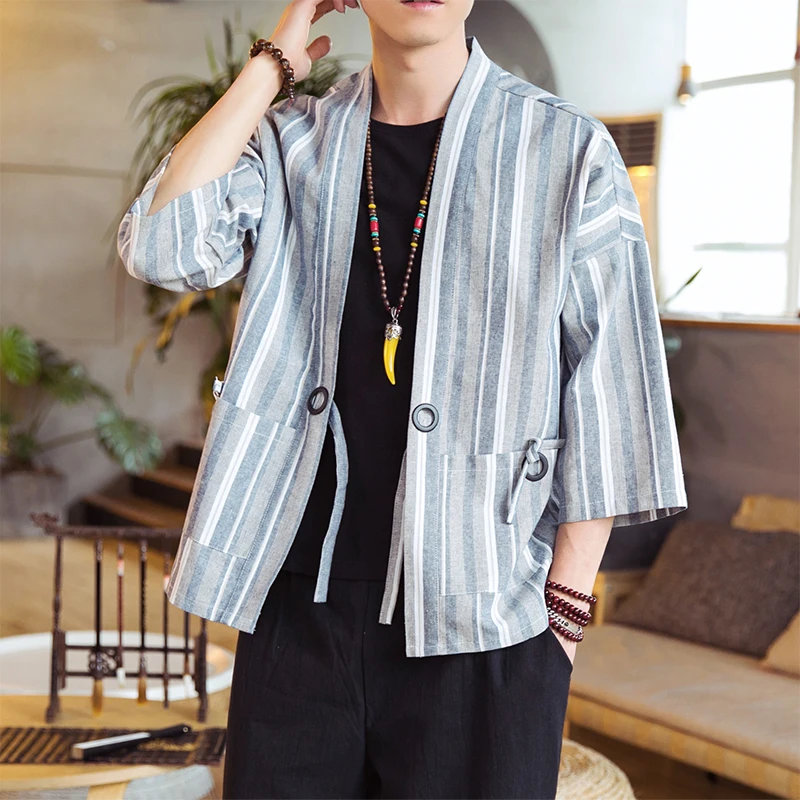 Spring Summer Men's Chinese Sle Linen Zen Jaet Hanfu Cotton Linen Tang Suit Retro Open Cardigan Outerwear V-Ne Button S...
Spring Summer Men's Chinese Sle Linen Zen Jaet Hanfu Cotton Linen Tang Suit Retro Open Cardigan Outerwear V-Ne Button S...