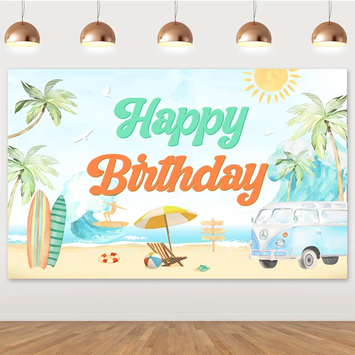 Happy Birthday Decorations for Children, Backdrop Sign, Photo Background, Sea Sand, Surf Themed, Indoor Backgroud
Happy Birthday Decorations for Children, Backdrop Sign, Photo Background, Sea Sand, Surf Themed, Indoor Backgroud