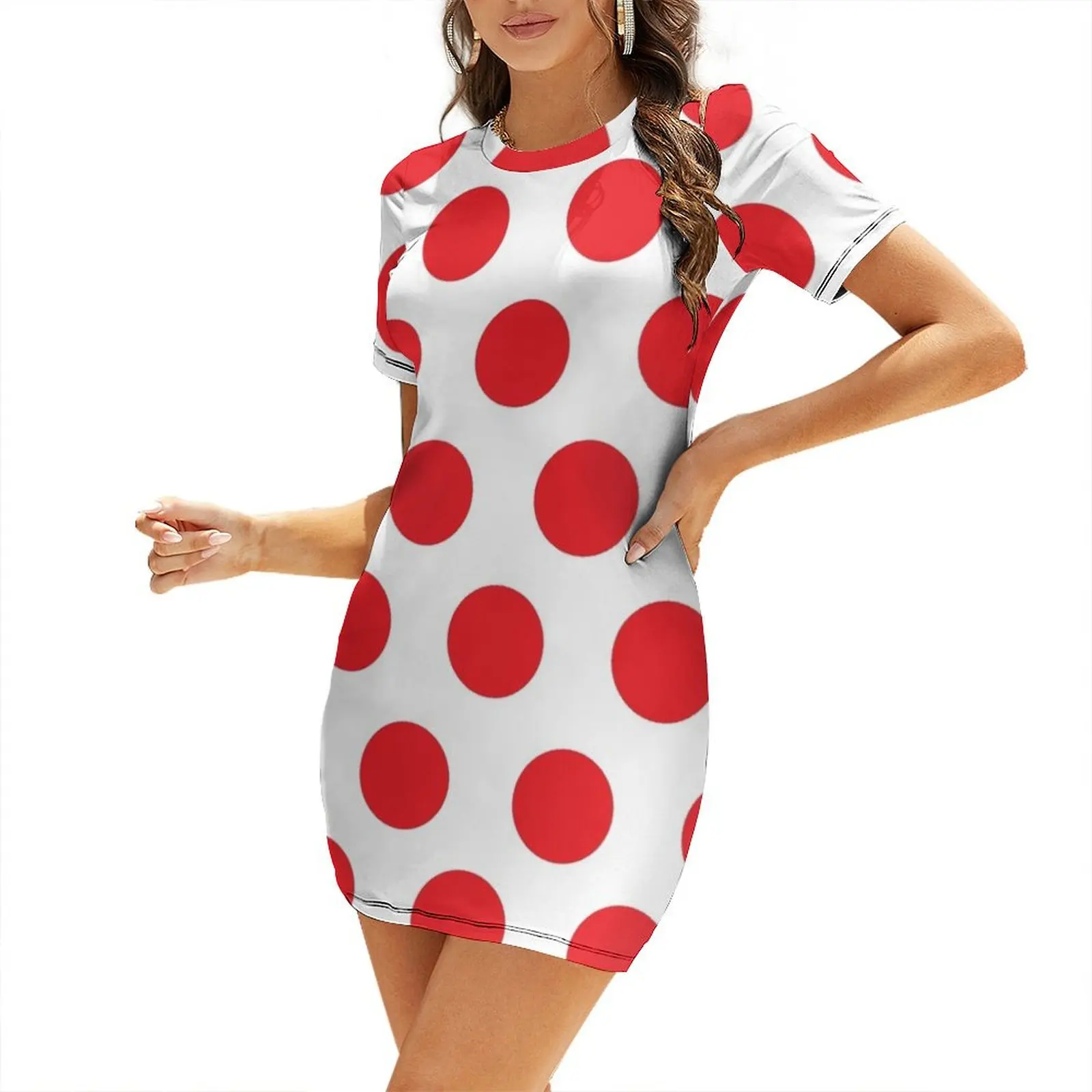 Polka Dot (KOM Jersey) Short Sleeved Dress womens clothing summer dresses womens 2025 Dress
Polka Dot (KOM Jersey) Short Sleeved Dress womens clothing summer dresses womens 2025 Dress