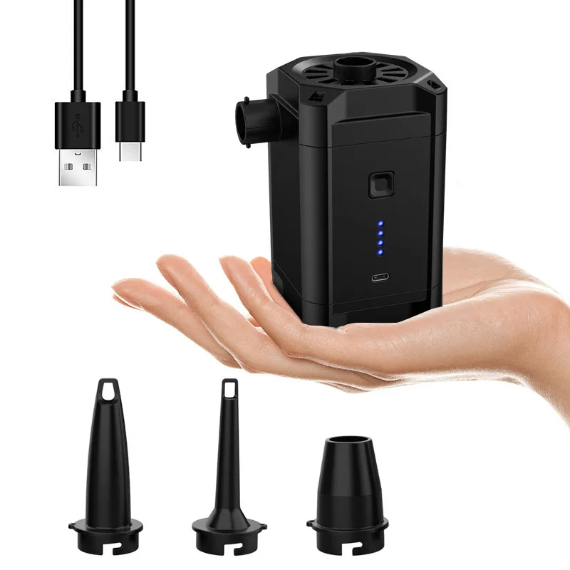 Rechargeable Electric Air Pump Portable Battery Inflator Air Compressor for PVC Boat Air Mattress Inflatable Pool Raft Tire Ball
Rechargeable Electric Air Pump Portable Battery Inflator Air Compressor for PVC Boat Air Mattress Inflatable Pool Raft Tire Ball