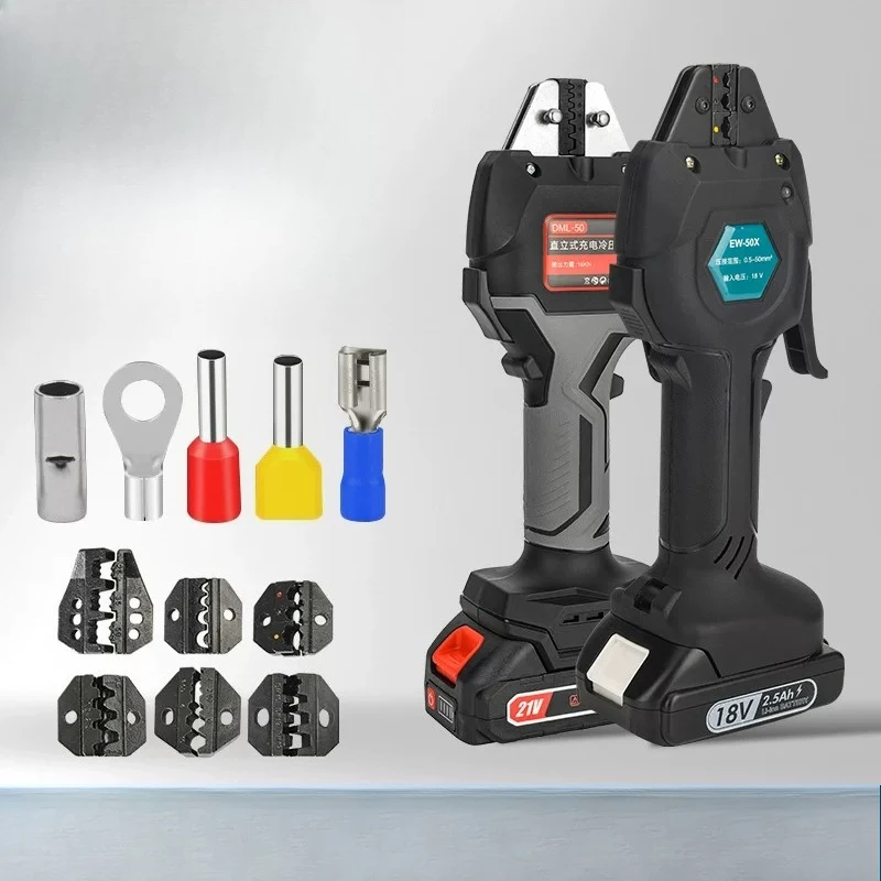 EW-50X rechargeable crimping pliers electric MC4 photovoltaic cold pressing terminal pre-insulated tubular bare
EW-50X rechargeable crimping pliers electric MC4 photovoltaic cold pressing terminal pre-insulated tubular bare