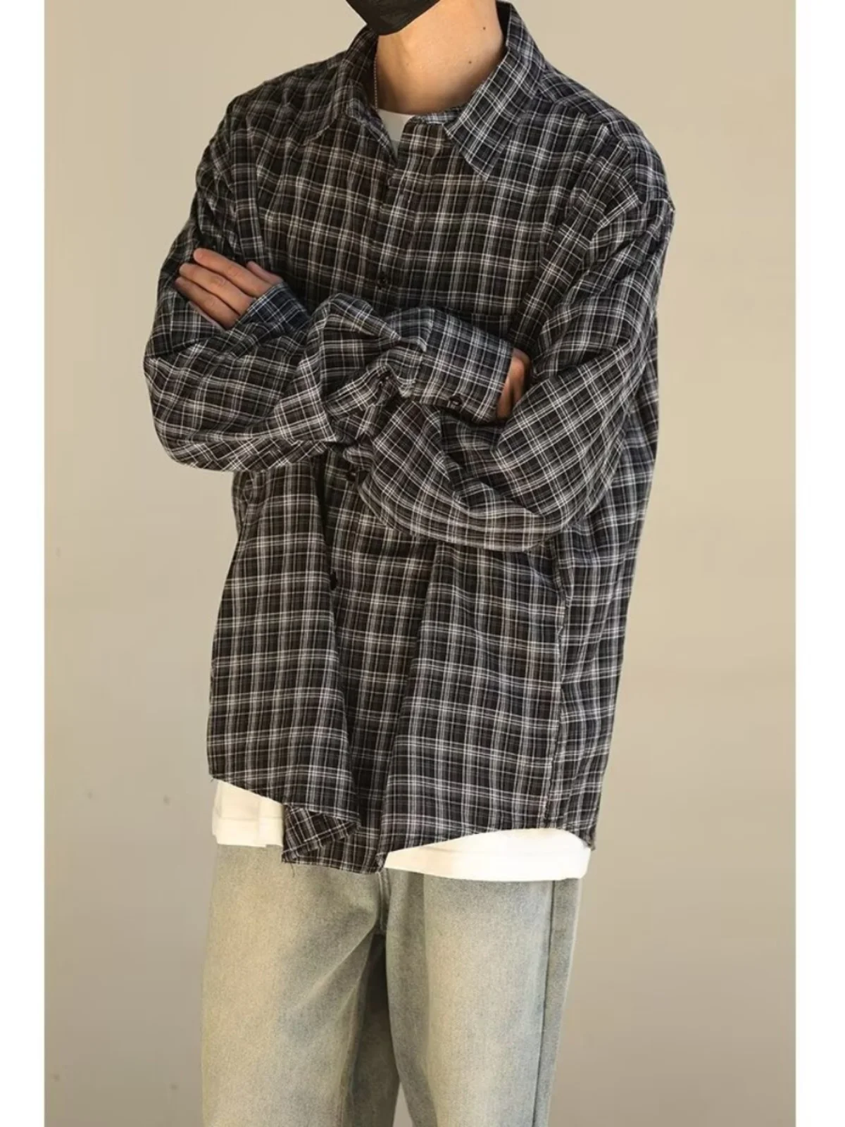 American College Sle Plaid Long Sve Men's Casual Work irt Vintage Trendy Loose Fit Youth ular Four Seasons Wear
American College Sle Plaid Long Sve Men's Casual Work irt Vintage Trendy Loose Fit Youth ular Four Seasons Wear