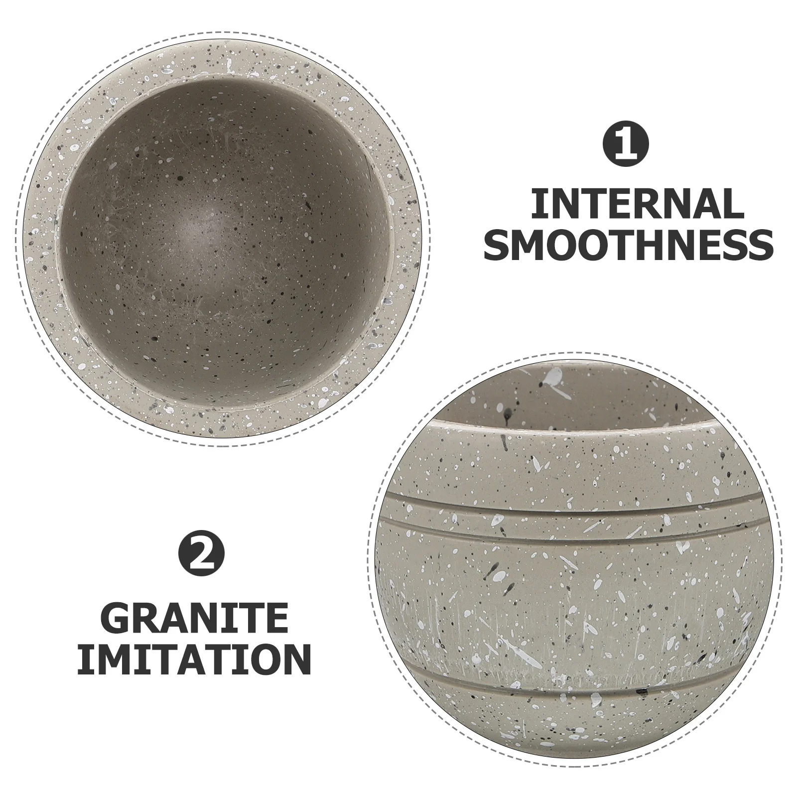 1 set Mortar Pestle Small Bowl For Garlic Crushing Kitchen Tool Granite-Like Design Easy Clean
1 set Mortar Pestle Small Bowl For Garlic Crushing Kitchen Tool Granite-Like Design Easy Clean