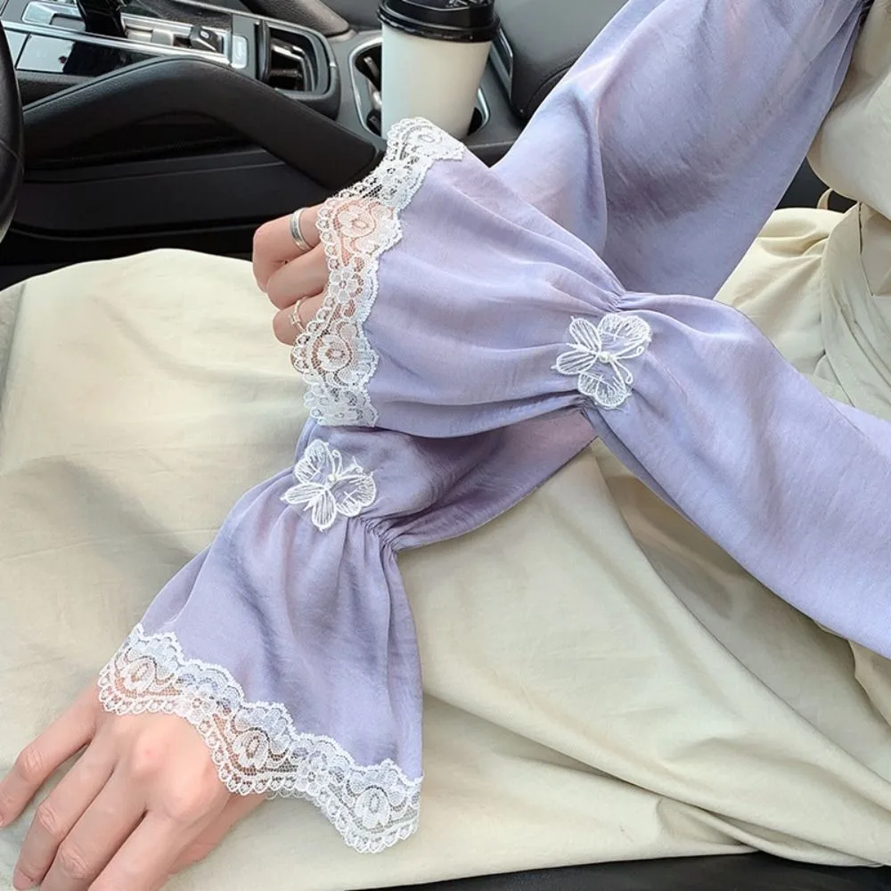 Elastic Anti-UV Ice Silk Sleeves UV Insulation Lace Sunscreen Sleeve Sunscreen Driving Gloves Sun Protection Cover Women
Elastic Anti-UV Ice Silk Sleeves UV Insulation Lace Sunscreen Sleeve Sunscreen Driving Gloves Sun Protection Cover Women