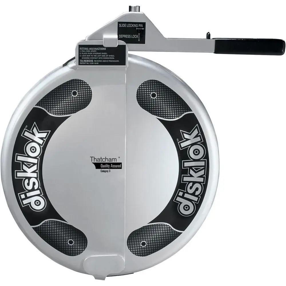 Security Device - Steering Wheel Lock - Full Cover - Silver - Thatcham Approved (Medium, 15.4in - 16.3in)
Security Device - Steering Wheel Lock - Full Cover - Silver - Thatcham Approved (Medium, 15.4in - 16.3in)