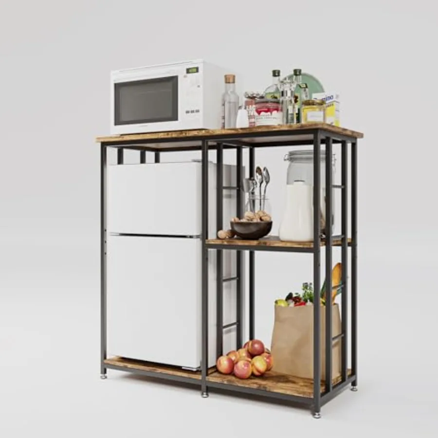 Vintage Brown Mini Fridge Stand with Storage for Coffee Bar Compact Cabinet with Fridge and Microwave Space Bakers Rack for Dor
Vintage Brown Mini Fridge Stand with Storage for Coffee Bar Compact Cabinet with Fridge and Microwave Space Bakers Rack for Dor