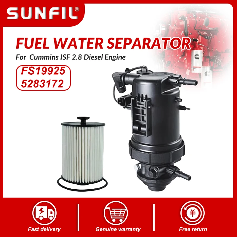 Fuel Water Separator FS19925 5283172 FH21077 For Cummins ISF 2.8 Diesel Engine
Fuel Water Separator FS19925 5283172 FH21077 For Cummins ISF 2.8 Diesel Engine