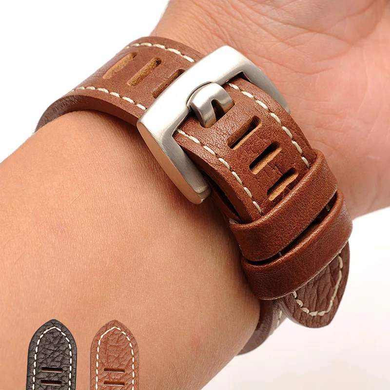 For Luminox 3051 3080 3150 Models Men's Watchbands Genuine Leather Strap Black brown Stainless Steel Buckle 23mm Accessory
For Luminox 3051 3080 3150 Models Men's Watchbands Genuine Leather Strap Black brown Stainless Steel Buckle 23mm Accessory