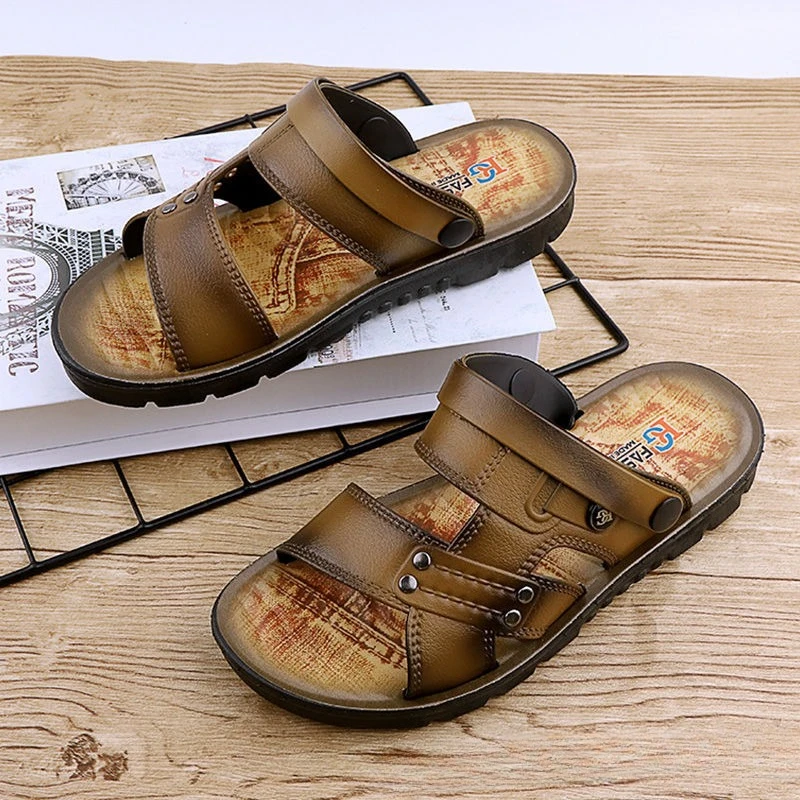 Sandals men's summer casual beach shoes men's Korean version of soft-soled outer wear dual-purpose oil-sprayed men's sandals
Sandals men's summer casual beach shoes men's Korean version of soft-soled outer wear dual-purpose oil-sprayed men's sandals