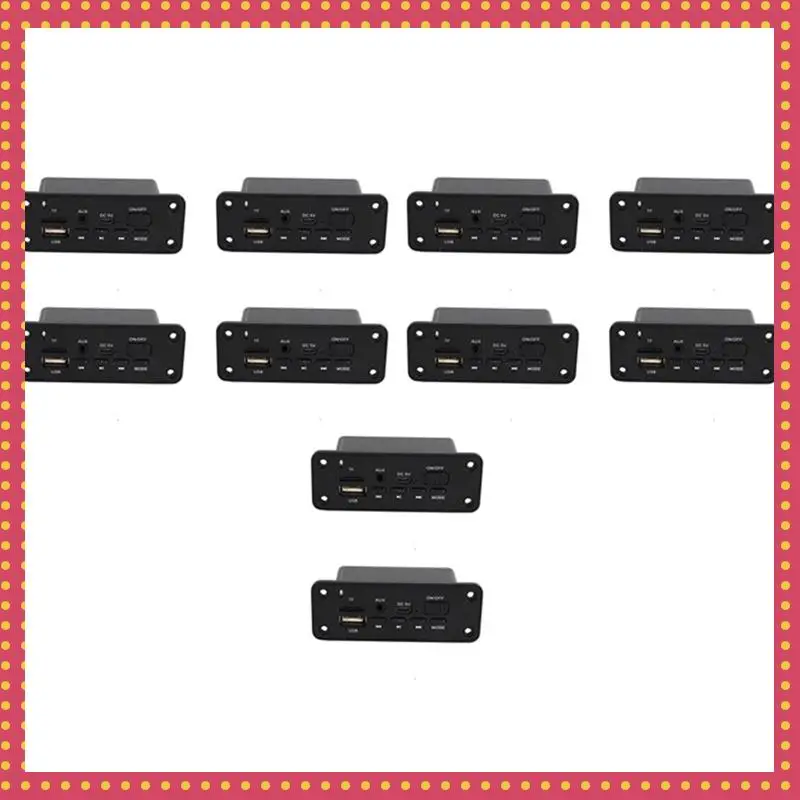 B74A 10X Hands-Free MP3 Player Decoder Board 2 X 3W Amplifier DC 5V MP3 WMA Wireless Bluetooth 5.0 Decoder Board Audio Module
B74A 10X Hands-Free MP3 Player Decoder Board 2 X 3W Amplifier DC 5V MP3 WMA Wireless Bluetooth 5.0 Decoder Board Audio Module