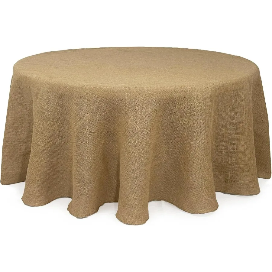 120 Inch Round Rustic Jute Natural Burlap Tablecloth for Wedding Party Kitchen Home Dining Table Cloth
120 Inch Round Rustic Jute Natural Burlap Tablecloth for Wedding Party Kitchen Home Dining Table Cloth