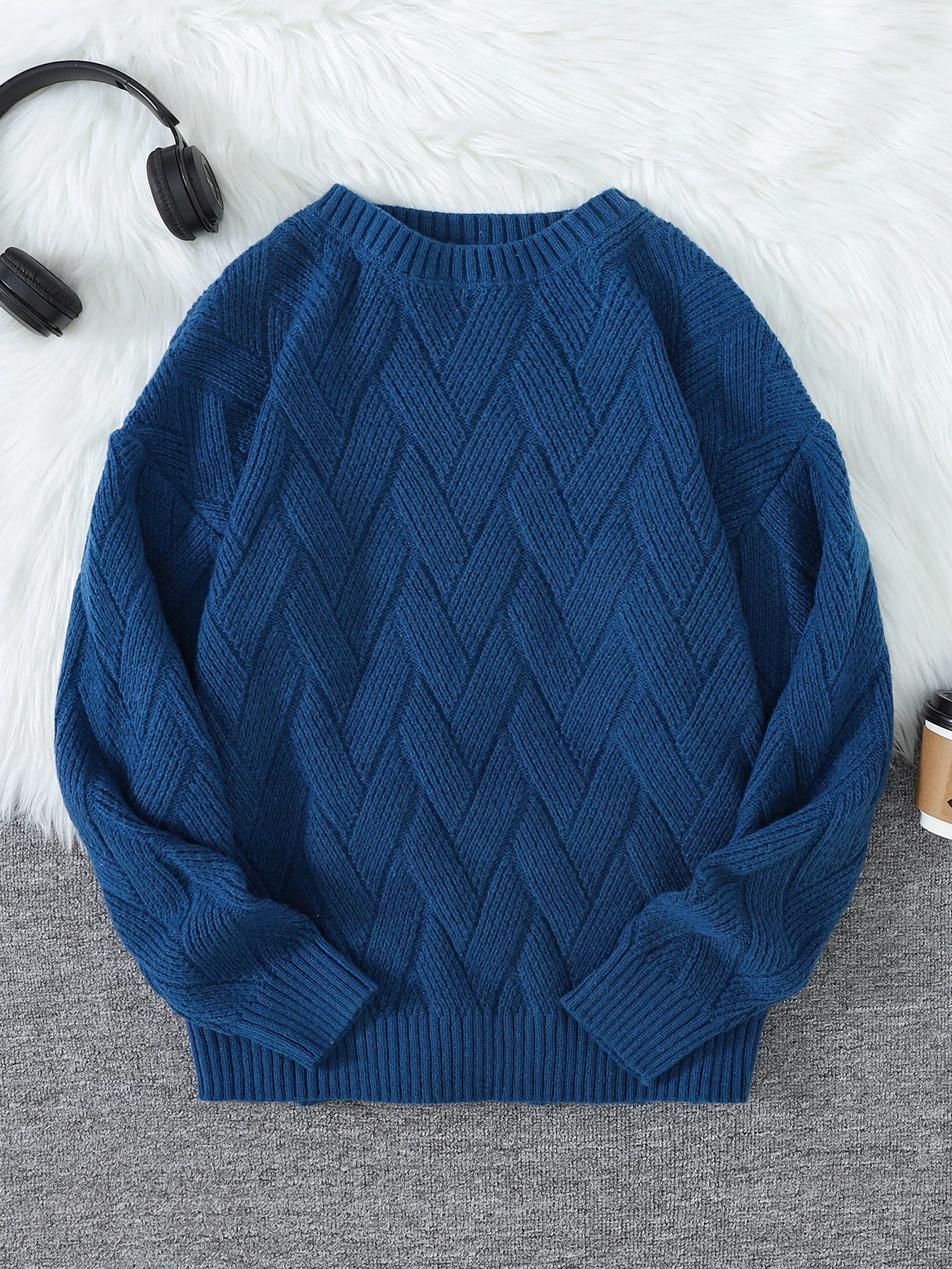 New\Japanese Style Round Neck Couple Sweater Plain Weave Style Casual Versatile Trendyy Men's Long-Sleeved Sweater Top
New\Japanese Style Round Neck Couple Sweater Plain Weave Style Casual Versatile Trendyy Men's Long-Sleeved Sweater Top