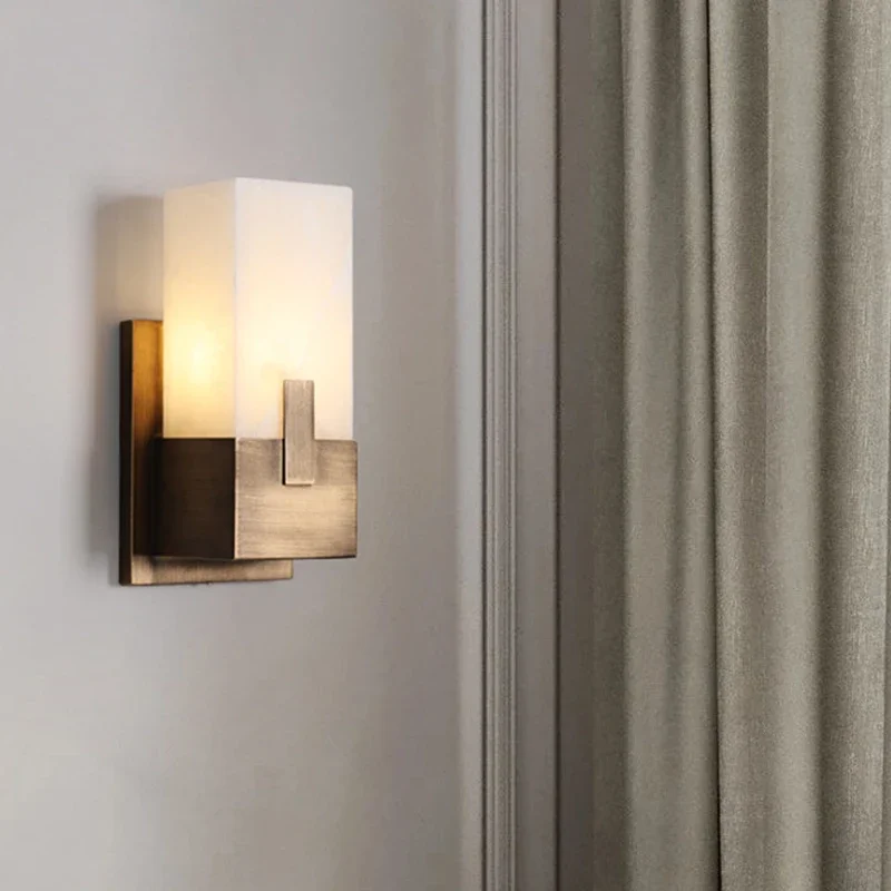 American Bedside Wall Lamp Corridor Dining Room Kitchen Balcony Light LED Modern Minimalist Iron Natural Marble Decorative Light
American Bedside Wall Lamp Corridor Dining Room Kitchen Balcony Light LED Modern Minimalist Iron Natural Marble Decorative Light