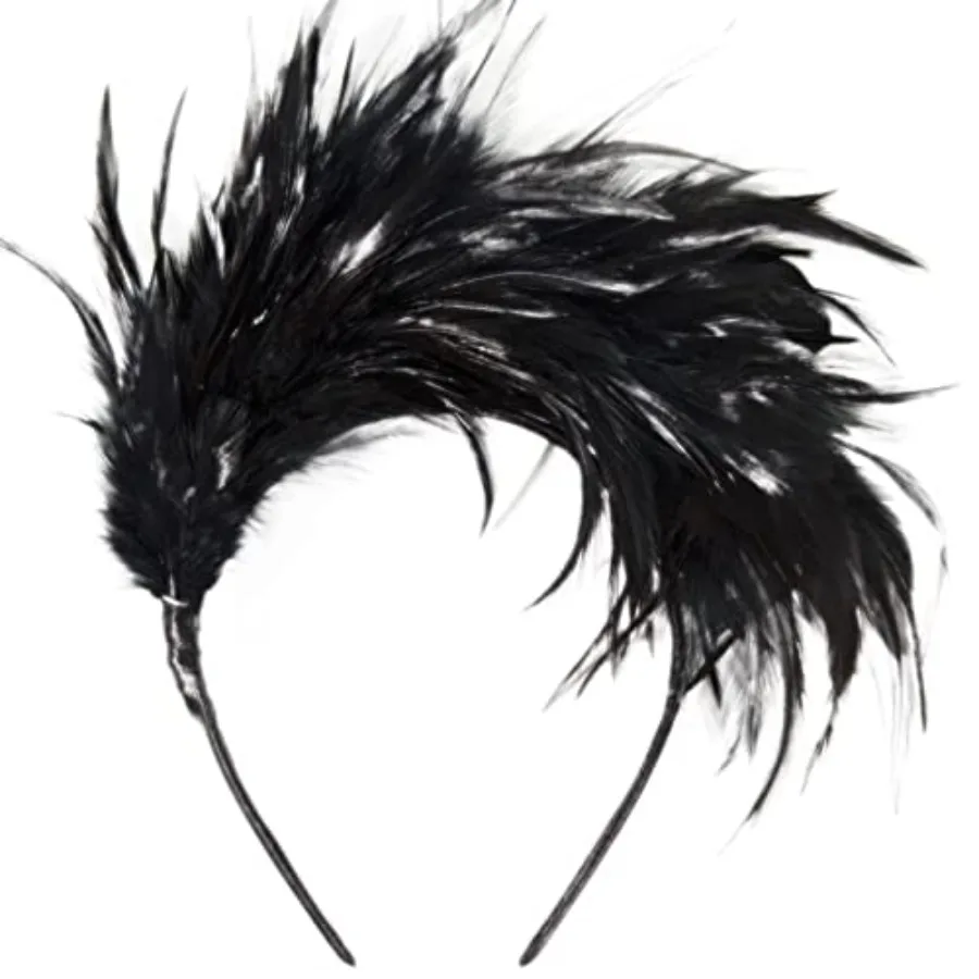Feather Fascinator Women Halloween Christmas Tea Party 20s 50s 80s Headband Hat
Feather Fascinator Women Halloween Christmas Tea Party 20s 50s 80s Headband Hat