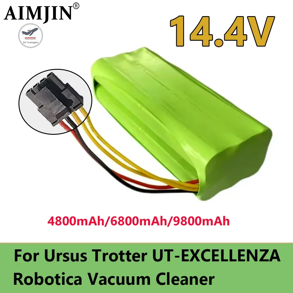 4800mAh 6800mAh 9800mAh Robot Battery 14.4V for Ursus Trotter UT-EXCELLENZA Robotica Vacuum Cleaner
4800mAh 6800mAh 9800mAh Robot Battery 14.4V for Ursus Trotter UT-EXCELLENZA Robotica Vacuum Cleaner