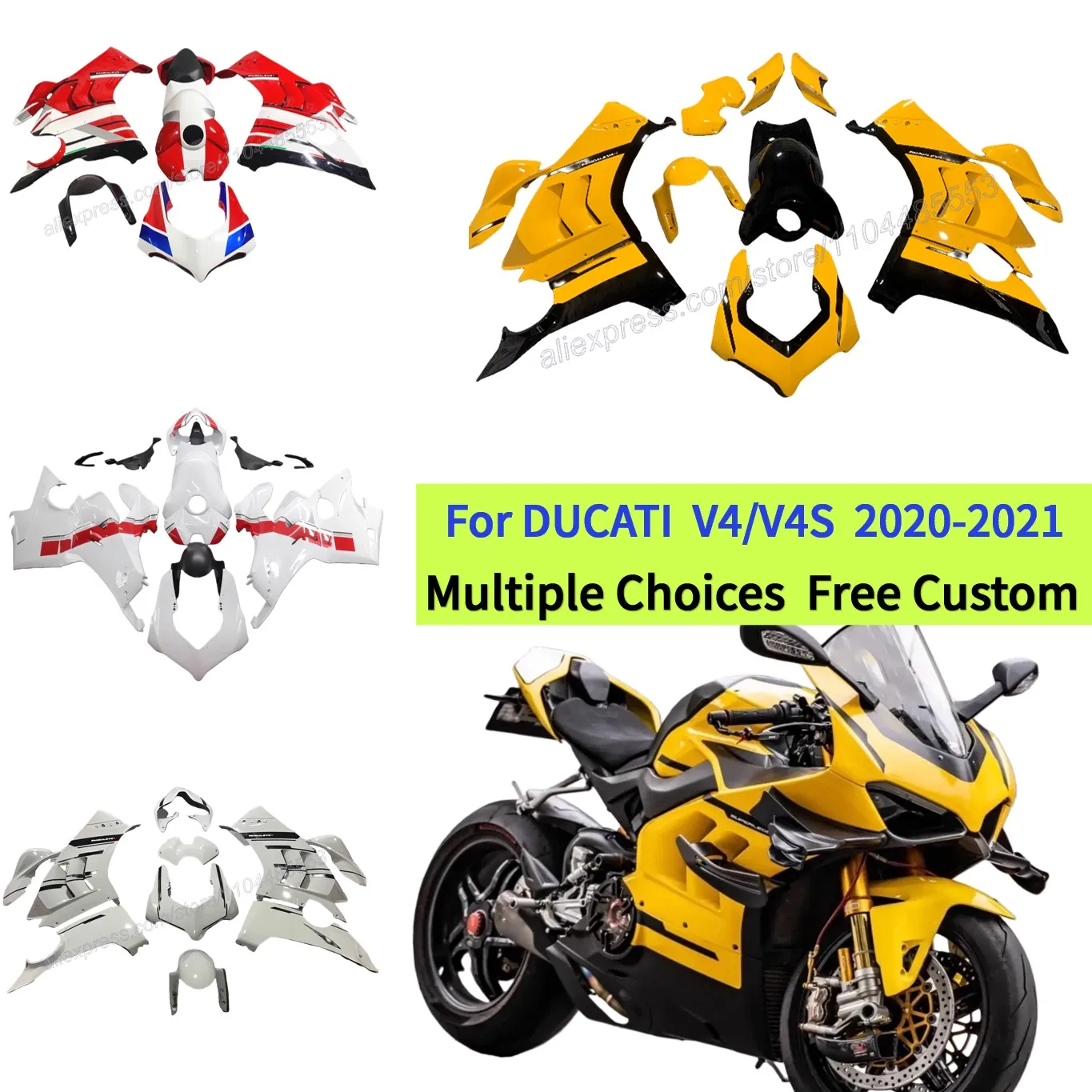 Fairing Kit For DUCATI Panigale V4 2021 V4S 2020 V4R Custom Design Motorcycle Plastic Bodywork Cowl
Fairing Kit For DUCATI Panigale V4 2021 V4S 2020 V4R Custom Design Motorcycle Plastic Bodywork Cowl