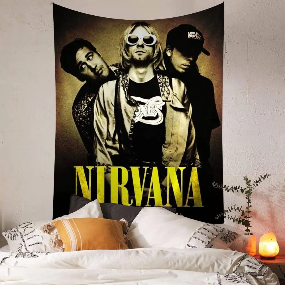 A-N-Nirvana-Rock Band Printed Large Wall Tapestry Art Science Fiction Room Home Decor Decor Blanket
A-N-Nirvana-Rock Band Printed Large Wall Tapestry Art Science Fiction Room Home Decor Decor Blanket