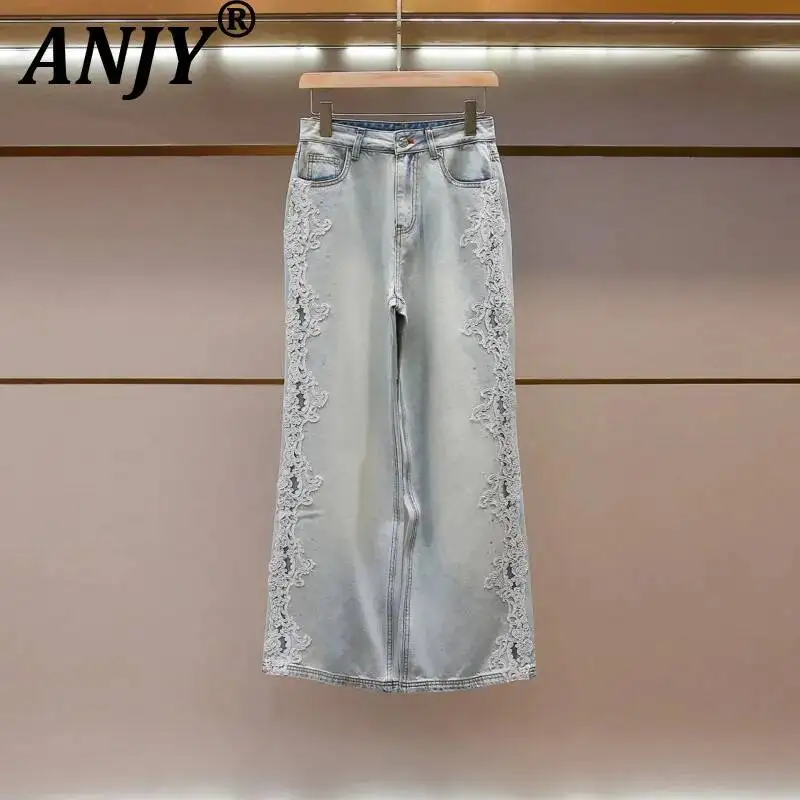 ANJY Spring Autumn New Women High-End Elegant Fashion Trend Lace Embroidery Hollow Out Slim Fit Casual Ins Straight Jeans A24999
ANJY Spring Autumn New Women High-End Elegant Fashion Trend Lace Embroidery Hollow Out Slim Fit Casual Ins Straight Jeans A24999