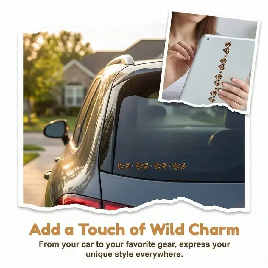 4pcs Leopard Print Car Stickers Vinyl Decals For Window Bumper Laptop Decor
4pcs Leopard Print Car Stickers Vinyl Decals For Window Bumper Laptop Decor