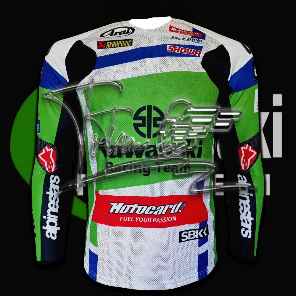 Мотоциклетная футболка с длинным рукавом Kawasaki, быстросохнущая, новый стиль, элитная одежда для мотоциклистов
Мотоциклетная футболка с длинным рукавом Kawasaki, быстросохнущая, новый стиль, элитная одежда для мотоциклистов