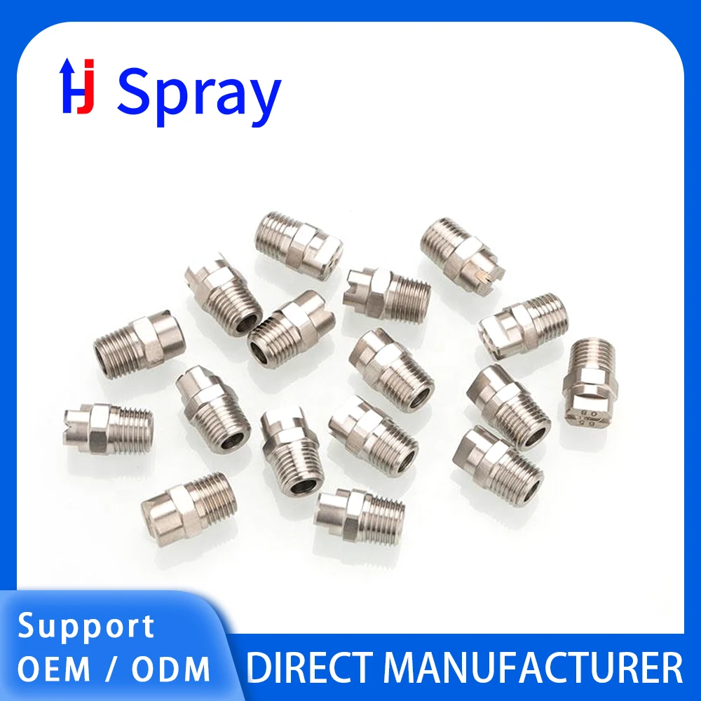 Форсунка плоскоструйная Huajue OEM/ODM из нержавеющей стали, 1 дюйм, с наружной резьбой BSPT, серия HVV, угол распыления 80 градусов, для очистки/удаления пыли
Форсунка плоскоструйная Huajue OEM/ODM из нержавеющей стали, 1 дюйм, с наружной резьбой BSPT, серия HVV, угол распыления 80 градусов, для очистки/удаления пыли