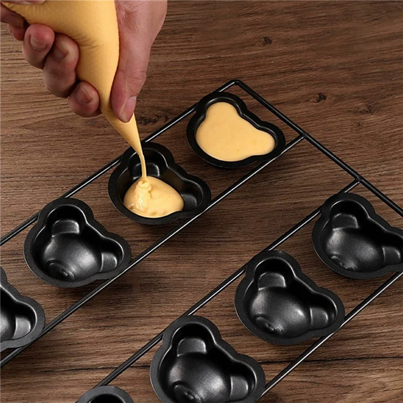 ABUN-2X 8 Cavity Non-Stick Cake Baking Pan,Non-Stick Cute Bear Muffin DIY Dessert Pastry Baking Decor Tools For Baking Tool
ABUN-2X 8 Cavity Non-Stick Cake Baking Pan,Non-Stick Cute Bear Muffin DIY Dessert Pastry Baking Decor Tools For Baking Tool
