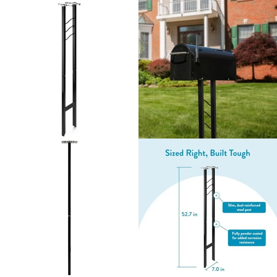 Architectural Mailboxes Montroso Galvanized Steel Mailbox Post, Compatibility Code A, MON00BPEC, Black
Architectural Mailboxes Montroso Galvanized Steel Mailbox Post, Compatibility Code A, MON00BPEC, Black