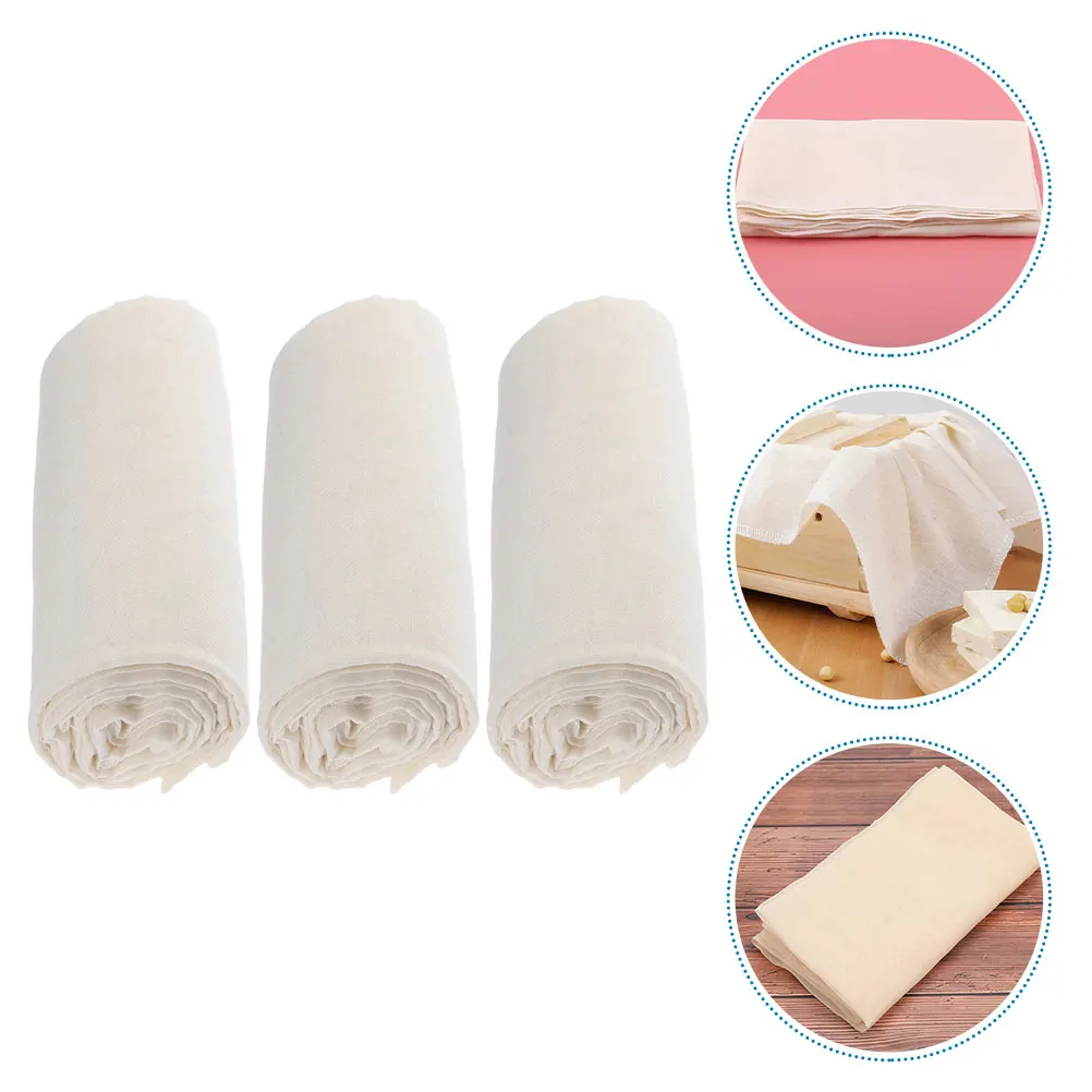 3pcs Filter Cloth Cheese Straining Cotton Kitchen Accessories Reusable Multi-Use Filter Cloth Tofu Yogurt Sauce Muslin
3pcs Filter Cloth Cheese Straining Cotton Kitchen Accessories Reusable Multi-Use Filter Cloth Tofu Yogurt Sauce Muslin