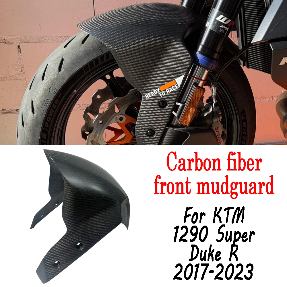 For KTM SUPERDUKE 1290 R Super Duke R 2020-2022 100% 3K carbon fiber front fender splash proof water wheel fender fairi
For KTM SUPERDUKE 1290 R Super Duke R 2020-2022 100% 3K carbon fiber front fender splash proof water wheel fender fairi