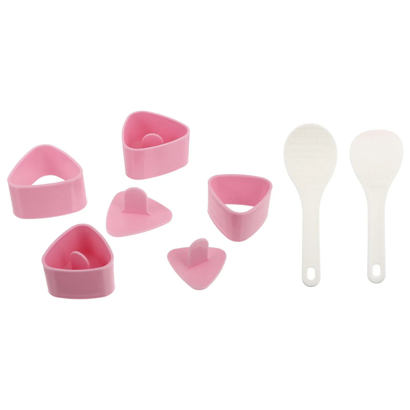 2Sets Rice Roll Moulds Triangle Shape Simple DIY Sushi Making Tools Onigiri Mold Kitchen Rice Roll Makers Easy to Clean
2Sets Rice Roll Moulds Triangle Shape Simple DIY Sushi Making Tools Onigiri Mold Kitchen Rice Roll Makers Easy to Clean