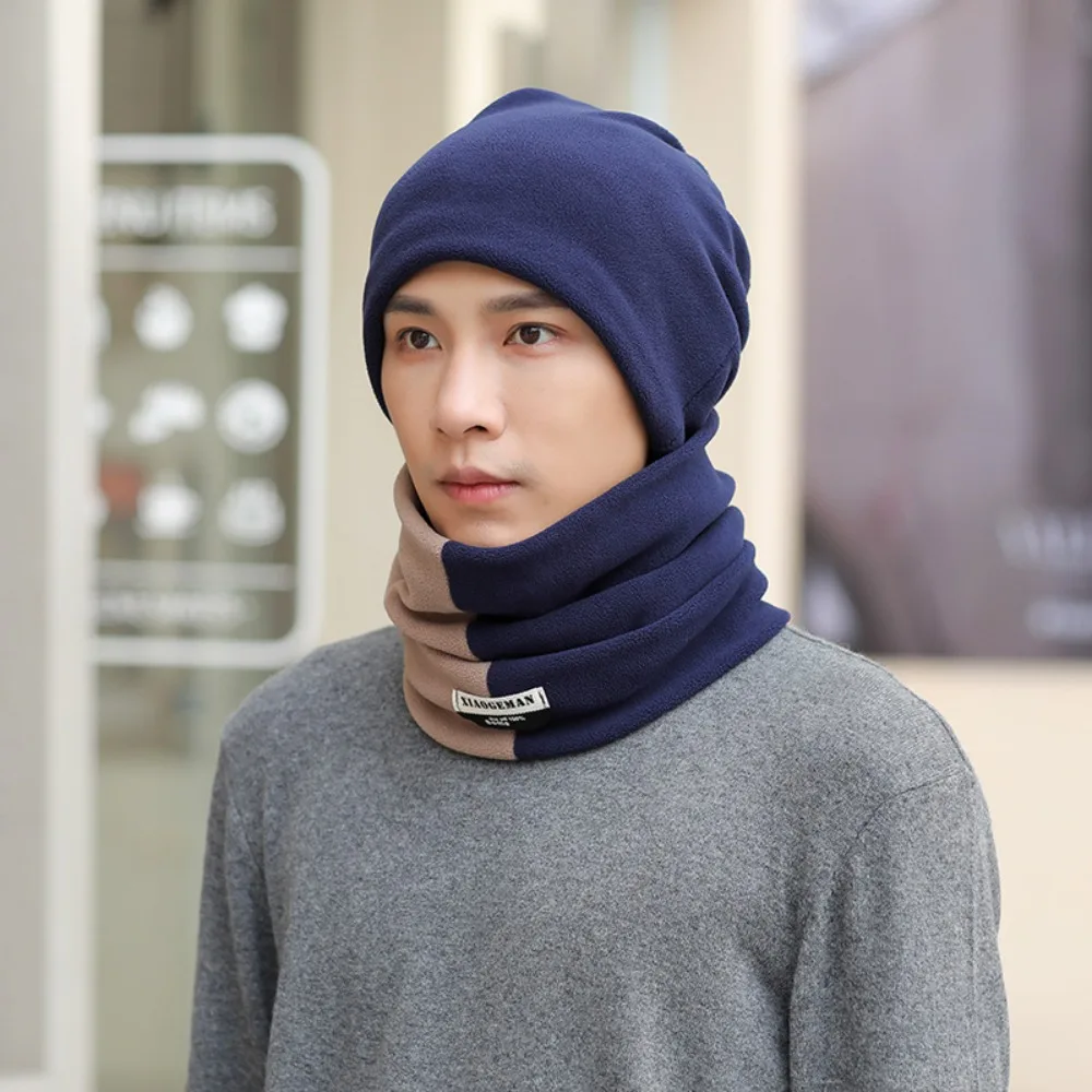 Comfortable Thicken Men's Neck Warmer Hat Snood Velvet Scarf Cap Set Warm Neckerchief Pullover Cap Men Male
Comfortable Thicken Men's Neck Warmer Hat Snood Velvet Scarf Cap Set Warm Neckerchief Pullover Cap Men Male