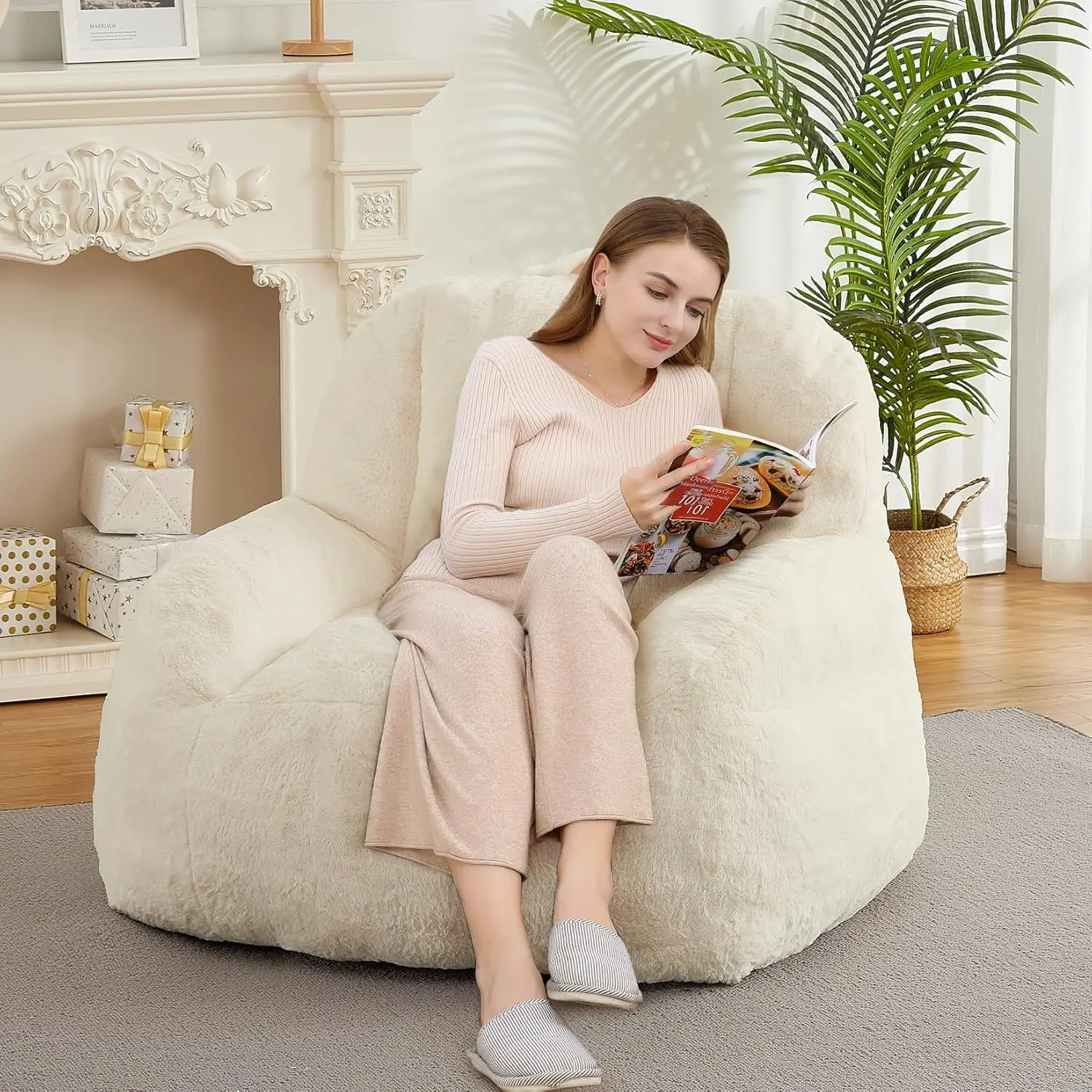 Кресла-мешки для взрослых или подростков, большие диваны-мешки с наполнителем, большой ленивый диван-мешок для гостиной, игровой комнаты
Кресла-мешки для взрослых или подростков, большие диваны-мешки с наполнителем, большой ленивый диван-мешок для гостиной, игровой комнаты